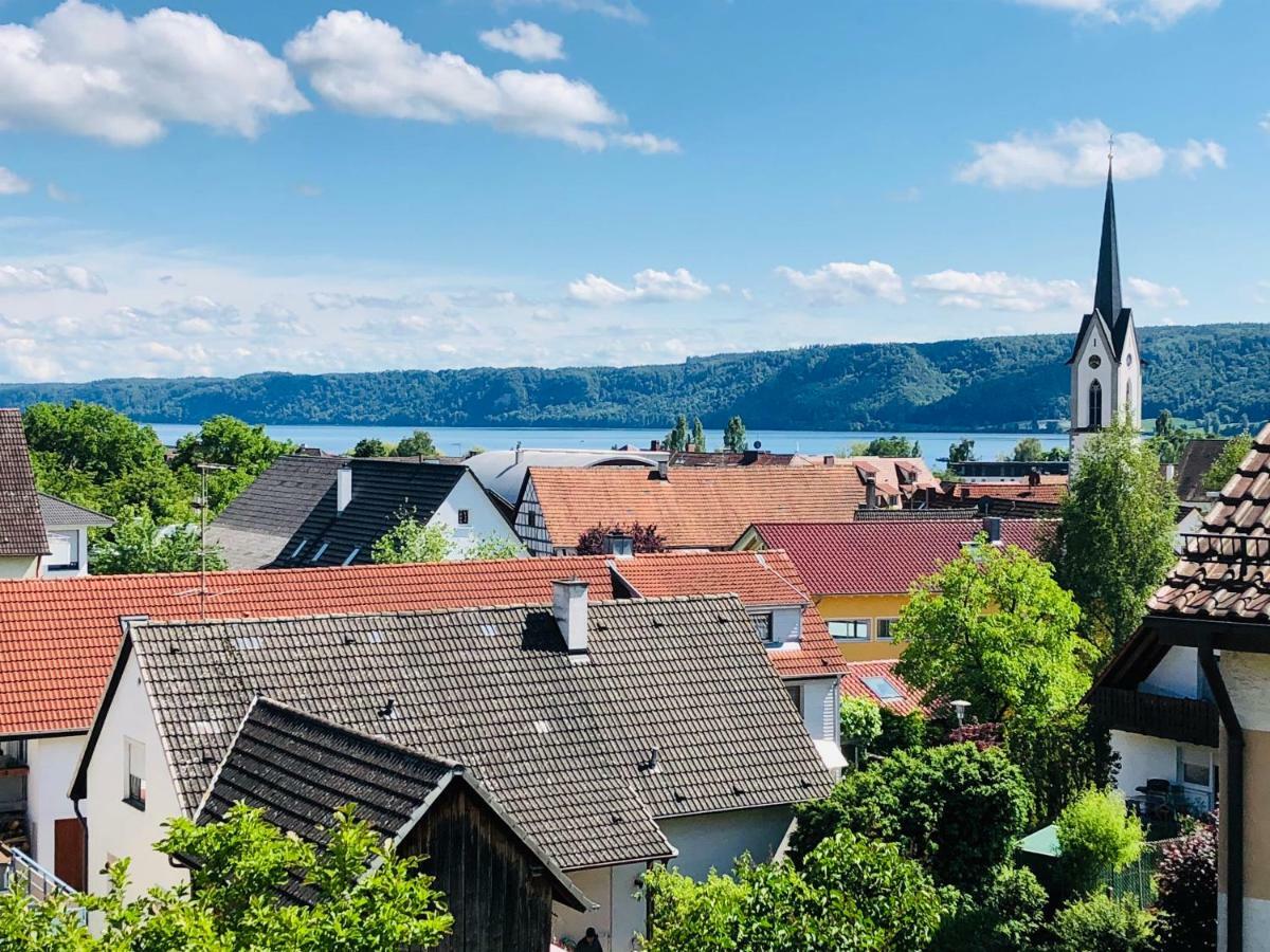 Fewo Seeperle Mit Seesicht Bodman-Ludwigshafen Bagian luar foto